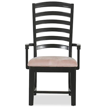 Ladder Back Dining Arm Chair